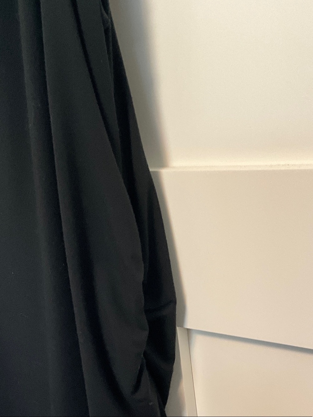 Black Sleeveless Maxi Dress with Draped Side Detail - Picture 9 of 14